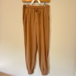 Danielle K. Brown Waffle Knit Sweatpants Joggers